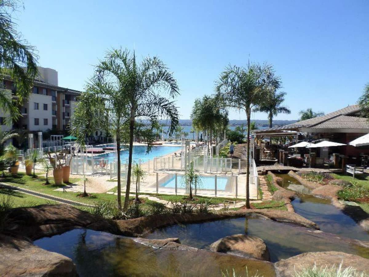 Flat No Life Com Espetacular Vista Do Lago Brasilia Exterior photo